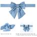 Lionet Paws Bowtie Dog Halison - Comfortable Silk Bow Tie Collar for Medium Dogs Adjustable Neck 34-55cm Removable Flying Fly - Blue - Buy Online on SooperMarket.com