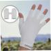Mikinona 1 Pair UV Gloves Gel Nail Gloves Half Finger Gloves Outdoor Gloves Nail Art Skin Care Supply Summer Beach Gloves Womens Gloves UV Hand Protection Shield White LED Women's Fabric - Buy Online on SooperMarket.com