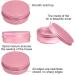 24 Pink Aluminum Jars - Empty Cosmetic Cans for Lip Balm Lotion Cream & Mini Candles - Versatile Travel Trip Containers - Buy Online on SooperMarket.com