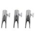 Metal Eyebrow Sharpener Lightweight U-Shaped Slotted Eyebrow Sharpening Tool for Travel (Silver)