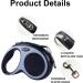 New Classic Retractable Dog Leash for Dogs up to 15kg - Ultra Strong 5m Belt with 360 Guiding & Braking - Black - International Shipping - Buy Online on SooperMarket.com