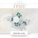 IYOU Women Wedding Hair Comb Silver Flower Headpiece Leaf Beads Hair Piece Guest Prom Hair Accessories for Bride and Bridesmaid - Buy Online on SooperMarket.com
