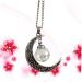 FOYTOKI Necklaces Women Chain Moon Necklace Women Necklace Dandelion Necklace Miss Jewelry Dried Flowers - Buy Online on SooperMarket.com