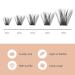 D Curl 16mm Lash Clusters - 72 Pcs DIY Eyelash Extensions | Professional Makeup for Self-application - Volume Style D 16, Reusable - Buy Online on SooperMarket.com