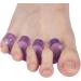 Pack of Purple Silica Gel Toe Separators Bunion & Hammer Toe Relief Stretchers | Best Toe Straighteners - Buy Online on SooperMarket.com