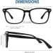 Buy CN92 Classic Nerd Glasses - Vintage Round Keyhole 40s/50s Panto Style - Clear Lens Matte Black - International Shipping - Buy Online on SooperMarket.com