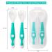 Novos Baby Utensils Set - Soft Grip Toddler Fork & Spoon with Travel Case | Perfect Feeding Learning Tool for Kids - Blue - Buy Online on SooperMarket.com