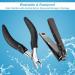 Orelex Nail Scissors - Professional Stainless Steel Nail Cutters for Thick Nails with Ergonomic Grip & Nail File | International Shipping Available - Buy Online on SooperMarket.com