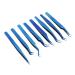 Premium 8-Part Steel Eyelash Extension Tweezers Set - Precision Fine Pointed Tools for Professionals - Buy Online on SooperMarket.com