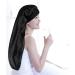 Satin Bonnet for Women 2 Pack - Soft & Elastic Black Leopard Hair Cap - Large Breathable Silky Sleeping Bonnet - Braids Bonnets for Women - Buy Online on SooperMarket.com