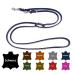 Dog liner Small dogs / large dogs 2m / 2.40m / 2.80m / 3.50m / 5m Double linen adjustable (2m x 12mm navy blau) 2m x 12mm navy blau
