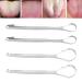 Stainless Steel Adult Tongue Scraper Set - Portable Reusable Fresh Breath Cleaner (2pcs, S) - Buy Online on SooperMarket.com