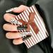 Dajidafu 1 Set French Tip Press on Nails Frosted Manicure Artificial Fingernails Matte Decals Wraps Full Cover Salon DIY - Buy Online on SooperMarket.com