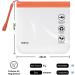 ECOHUB Airport Security Liquids Bag 20x20cm (2 pcs) - Airline Approved Clear Toiletry Bag for Travel - Orange with Carrying Handle - Buy Online on SooperMarket.com