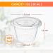 Turbo Bee 1oz Portion Cups with Lids - 200 Sets | Jello Shot & Sauce Containers - Buy Online on SooperMarket.com