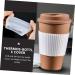 MUSISALY 27 Pcs Silicone Cup Cover Coffee Tea Cup Sleeves Coffee Travel Mugs Cup Insulator White - Buy Online on SooperMarket.com