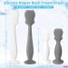 4 Pack Soft Silicone Baby Diaper Cream Spatula Applicator Set - Mini Rash Cream Brush for Newborns (White Gray) - Buy Online on SooperMarket.com