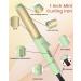 Mini Curling Iron 1 - Dual Voltage Travel Size for Short & Medium Hair | Adjustable Heat Fast Heating Includes Storage Bag & Gloves - Buy Online on SooperMarket.com