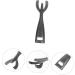 OFFSCH Steak Plate Fork Toaster Oven Pan Stainless Steel Frying Pan Metal Cooking Utensils Bowl Gripper Fajita Skillet Clip Stainless Frying Pan BBQ Clamps Cookware Holder BBQ Clips Black - Buy Online on SooperMarket.com
