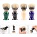 Buy Men's Back Razor Set - 4pcs Ultra-Soft Bristle Shave Brush & Handle - Perfect for Inner Shaving - Silver Spitz Roof Design - Buy Online on SooperMarket.com