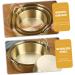 Alipis Amphora Snack Plate Tomato Stainless Steel Round re-usable 13.7x12.2CM Gold - Buy Online on SooperMarket.com