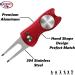 Kaveno Golf Divot Repair Tool - Foldable Stainless Steel Switchblade with Detachable Ball Marker - Red Fish Design - 2 Sets - Buy Online on SooperMarket.com