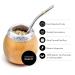 Balibetov Yerba Mate Set - 2 Argentine Gourd Cups 100g Loose Yerba Mate 2 Bombillas & Cleaning Brush | International Shipping Available - Buy Online on SooperMarket.com