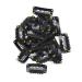 50 Pieces U-Shape Metal Snap Clips for Hair Extensions - 32mm Black 6-Teeth Combs with Rubber - Durable Wig Clips - Buy Online on SooperMarket.com