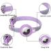Buy Mouyou Airtag Cat Neck Band - Leather Adjustable Airtag Collar for Cats & Dogs (28-37cm) - Purple with Safety Clasp & Holder - Buy Online on SooperMarket.com