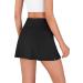 ODODOS Women's Athletic Tennis Skorts with Pockets - Black, Small - Buy Online on SooperMarket.com