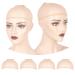 WeKen Individual Package Wig Cap 4PCS Beige Mesh Wig Cap Net Two End Open Mesh Net Wig Caps Liner Weaving Caps for Women Men Kids