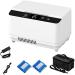 Car Medication Fridge Diabetic Portable Insulin Cooler Refrigerator Outdoor Medical Organize Cooling Box with LED Display and Battery 230x145x145mm Double Battery Serene16