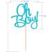 ALISSAR 24-Pack Glitter Blue Oh Boy Cupcake Toppers Cupcake Topper Picks for It'a A Boy Baby Shower Party Decoration Supplies - Buy Online on SooperMarket.com