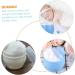 KOMBIUDA Travel Toddler for Mom Sponge Baby After Dusting Plastic Bath Container with Body Care Portable Powder Use Empty Puff Blue Cosmetic White Talcum Newborn Home Infant Face Case 2pcs 1 count (Pack of 1) - Buy Online on SooperMarket.com