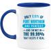 quotedazur - Mug Only 0.01 Percent of Fort Worthian are Perfect I'm Not in The 99.99 Percent That Keeps It Real - Coffee/Tea Cup A Fort Worthian - Funny Gift Birthday Christmas Move Blue Ceramic