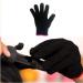 Lessmon Professional Heat Resistant Glove for Hair Styling - Curling Iron and Wand Heat Blocking - Left and Right Hand - Pink Edge Black - Buy Online on SooperMarket.com