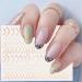 Dornail 6 Sheet Metallic Nail Stickers - Self-Adhesive Gold, Silver, Rose Gold Curve Stripes for Nail Designs and Art Decorations - Buy Online on SooperMarket.com