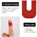 POFET 50pcs Red Disposable Peel Off Tape | Nail Art Leak-proof Skin Barrier Polish Protector Cover Guard - Perfect for Manicures - Buy Online on SooperMarket.com
