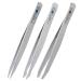 REMOS tweezers set 3-piece with eyebrow splinter & combination tweezers in satin 3-piece satin