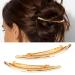 Buy Retro Gold Metal Snap Clips for Women - Large French Barrettes & Hair Accessories - Buy Online on SooperMarket.com
