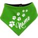 Custom Both-Sided Multicolor Dog Towel - Navy Lime | Size 1 (Neck 27-30 cm) - Personalized Pet Towel for Small Dogs - Buy Online on SooperMarket.com
