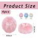 4pcs Large Fluffy Plush Body Puff Set | Ultra Soft & Washable Powder Puffs for Face and Body - Buy Online on SooperMarket.com