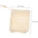 WOONEKY 4pcs Cotton Linen Soap Bag Net Foaming Net Foaming Hand Wash Exfoliating Soap Bag Khaki - Buy Online on SooperMarket.com