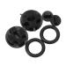 Hiraith Eyeglass Ear Grips Elastic Durable 10 Sets Black Eyeglass Ear Hooks Rubber Plastic Sport