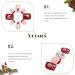 Vatocu Christmas False Nails - Short Red Snowflake & Elk Press on Nails | Snowman Acrylic Stick on Nails for Women & Girls (24pcs) - Buy Online on SooperMarket.com