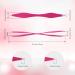 NUOMI 2 Pack Stainless Steel Eyebrow Tweezers with Slant/Pointed Tips - Pink and Black - Makeup Tools for Facial Hair Removal - Buy Online on SooperMarket.com