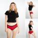 Noblood Period Underwear - Eco-Friendly Washable Cotton Menstruation Briefs | Absorbent XXS-3XL | 2-3 Tampons Equivalent | Mohina Pack S - Buy Online on SooperMarket.com