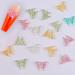 Dornail 50pcs 3D Butterfly Nail Charms for Acrylic Nails | Aurora Resin Butterfly Charms for Nail Art | Mixed Color Butterflies Rhinestones and Decorations - Buy Online on SooperMarket.com