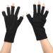 U V Gloves 1 Pair Nail Art Skin Care Fingerless Gloves Protect Hands from Outdoor Sun U V Light Harm(Black) - Buy Online on SooperMarket.com