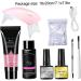 LOUMMRCY Polygel Nail Kit - All-in-One French Nail Set for Beginners | 8-Piece Nail Extension & Manicure Tools for DIY at Home - Buy Online on SooperMarket.com